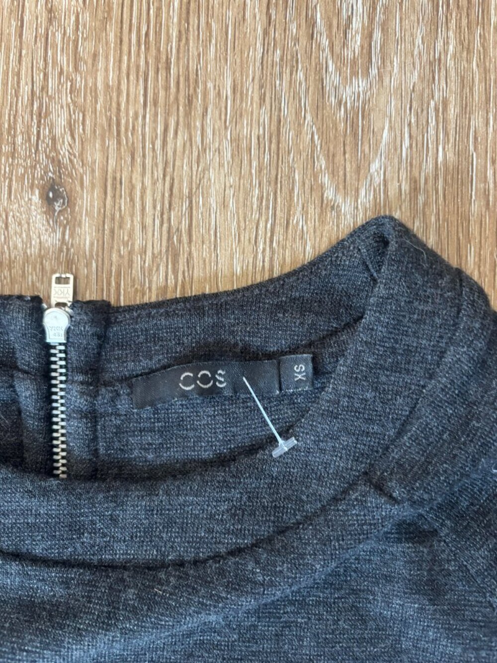 Gray Sweater - Back Zip - Picture 2 of 6